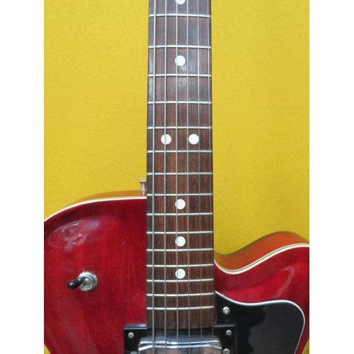 852 - Vintage Contessa EKO  Electric Accoustic Six String Guitar. Finished in Grained cherry style wood so... 