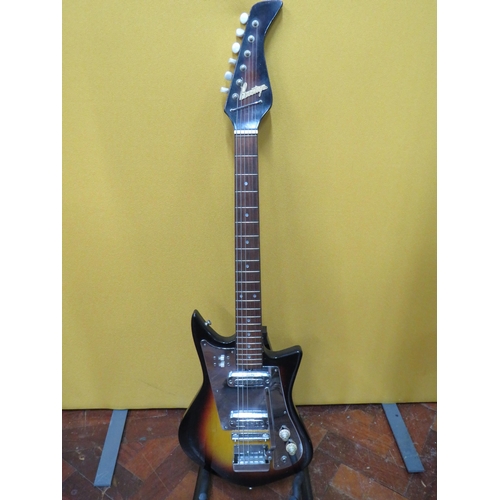 855 - Vintage 'Prestige' Japanese made six string Electric Guitar in Sunburst in fair  condition with some... 