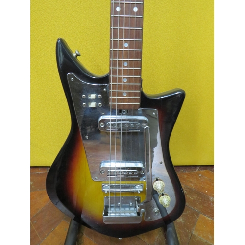 855 - Vintage 'Prestige' Japanese made six string Electric Guitar in Sunburst in fair  condition with some... 