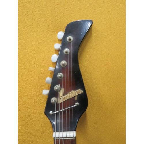 855 - Vintage 'Prestige' Japanese made six string Electric Guitar in Sunburst in fair  condition with some... 