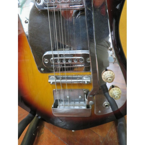 855 - Vintage 'Prestige' Japanese made six string Electric Guitar in Sunburst in fair  condition with some... 