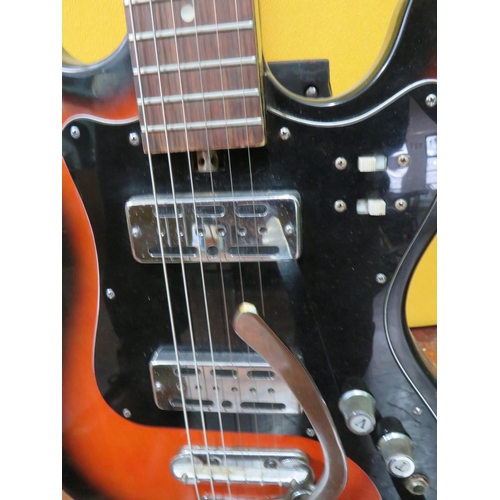 856 - Taisco 'Raver' Japanese made Electric Guitar. In very clean condition with minor wear to body. Measu... 