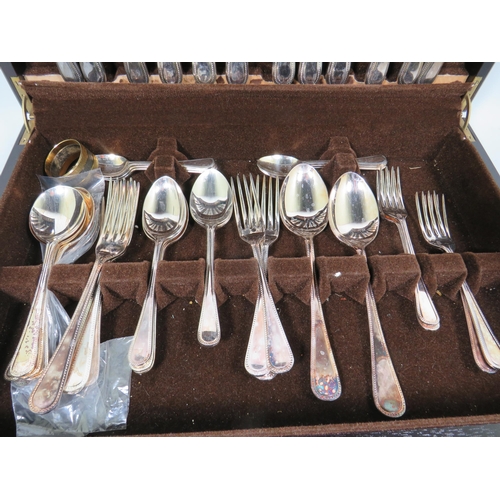 865 - Stainless Steel Canteen of cutlery by Arthur Price. Possibly Part set.  See photos.