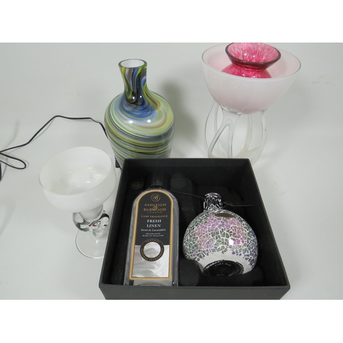 885 - Collection of Perfume burners and boxed gift set. See photos.