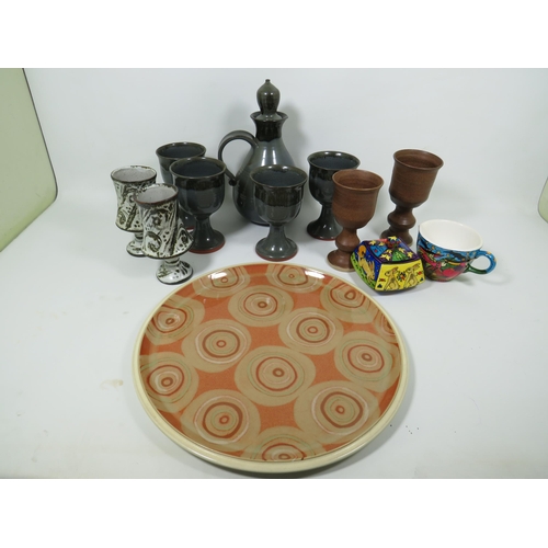 886 - Good Collection of Stoneware items to include Denby serving tray   see photos.