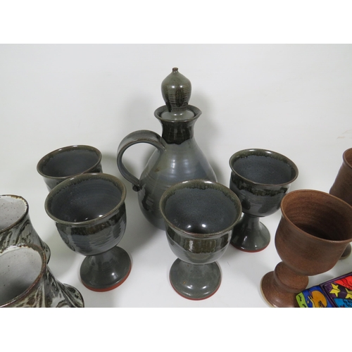 886 - Good Collection of Stoneware items to include Denby serving tray   see photos.