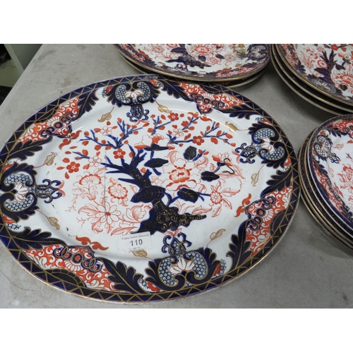 2089 - 24 pieces Royal Crown Derby plates and dishes in the 383 pattern? All in good order. No postage on t... 