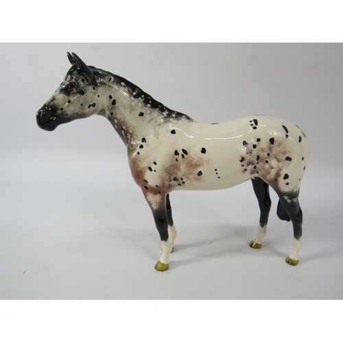 16 - Beswick Appaloosa horse figurine.