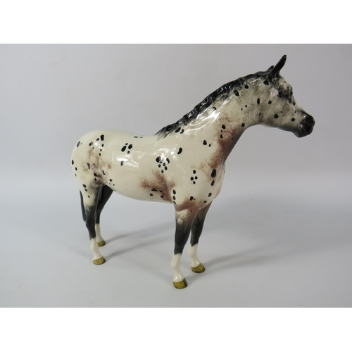 16 - Beswick Appaloosa horse figurine.