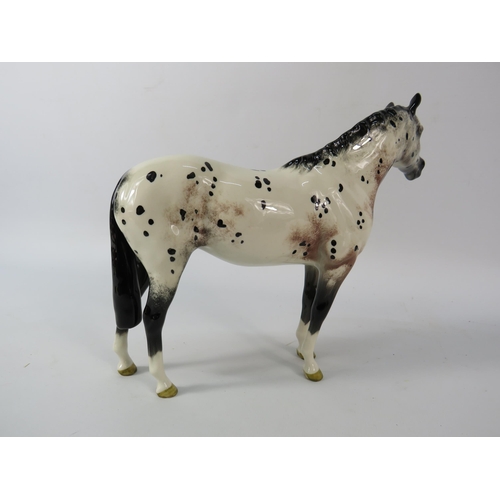 16 - Beswick Appaloosa horse figurine.