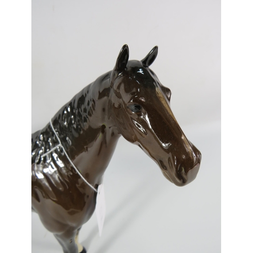 2 - Large brown Beswick race horse, 11 3/4