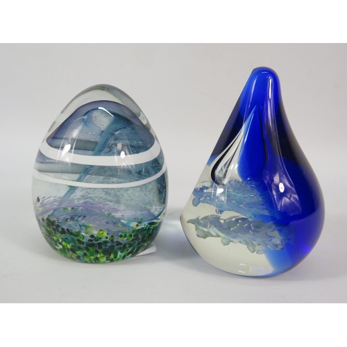 36 - Two limited edition Caithness paperweights A drop in the ocean 84 of 250 and Moving on 172.