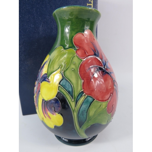 63 - Moorcroft Hibiscus Pattern vase, 8