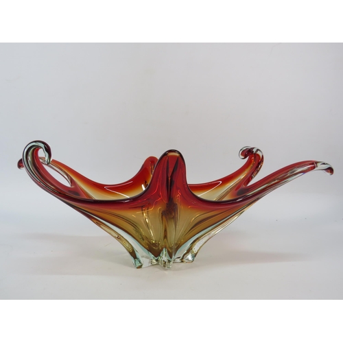 78 - Large Murano uranium art glass bowl, 15