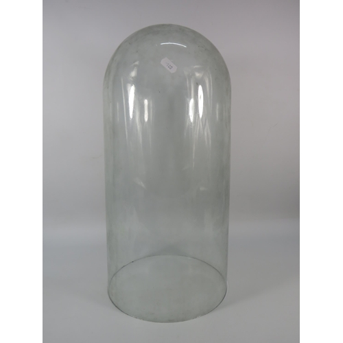 100 - Large vintage glass dome, approx 19.5