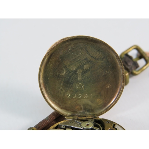 192 - Vintage 9ct gold cased wristwatch for spares or repair plus approx 3 grams of scrap gold.