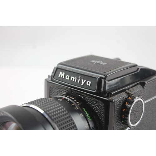 508 - Mamiya M645 Medium Format Film Camera Working w/ 45mm F/2.8 Lens & Finder 381325