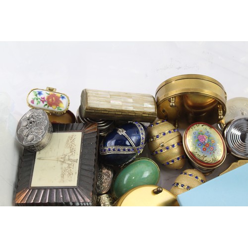 529 - Trinket Boxes Inc Enamel Egg, Brass. Boxed, Past Times, Etc Joblot 575724