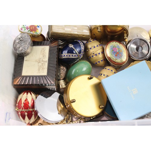 529 - Trinket Boxes Inc Enamel Egg, Brass. Boxed, Past Times, Etc Joblot 575724