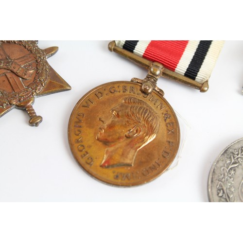 539 - Medals Inc 1914-15 Star M2-116146 Pte E Moon ASC, Imperial Service Etc x 4 684472