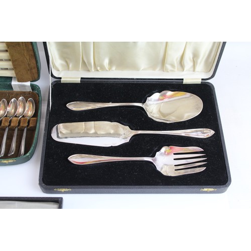 544 - Vintage Silver Plate Cutlery Set Inc Salad Fork, Serving Cutlery, Etc x 4 2633g 2306485