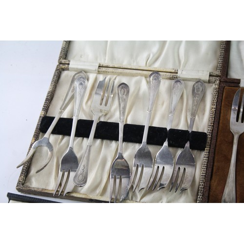 552 - Assorted Cutlery Sets Silver Plated Vintage Fork Mother of Pearl Joblot 1500g 2306419