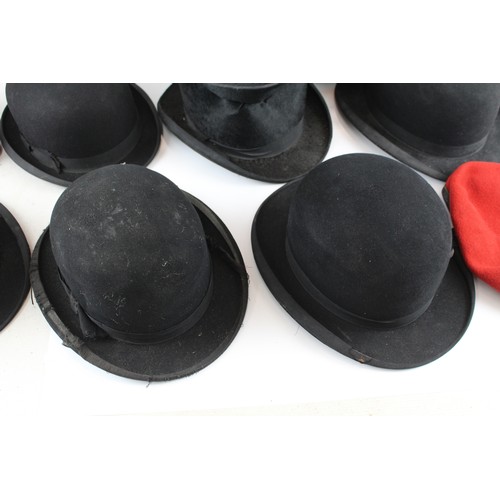 561 - Assorted Hats Inc Vintage, Bowler, Fez, Top Hat, Beret, Etc   639781