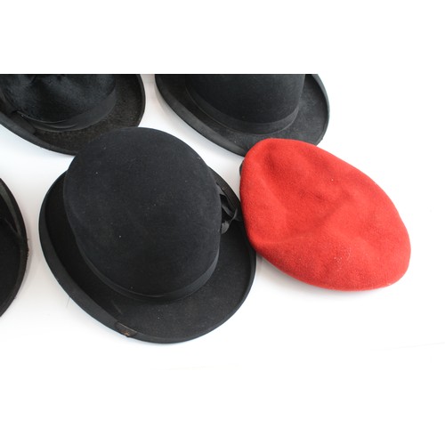 561 - Assorted Hats Inc Vintage, Bowler, Fez, Top Hat, Beret, Etc   639781