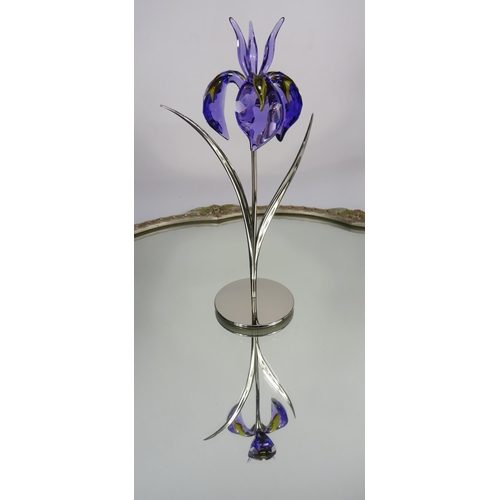 205 - Swarovski crystal Paradise Flower Damboa Blue Violet with box, no 848 449.