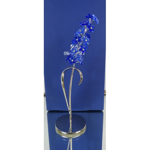 207 - Swarovski crystal Paradise flower Dindori sapphire with box, no 677 990.