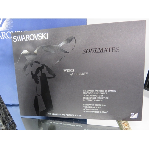 219 - Swarovski crystal Soulmates Eagle, Wings of Liberty with certificate and box. No 874 456.