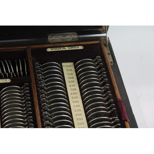 572 - Antique Cased Opticians Lenses & Other Medical Implement  458169