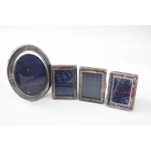 589 - 4 x Vintage Hallmarked .925 Sterling Silver Small Photograph Frames . 2331457