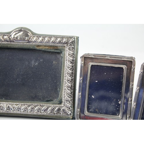 590 - 4 x Vintage Hallmarked .925 Sterling Silver Small Photograph Frames  2331458