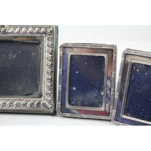 590 - 4 x Vintage Hallmarked .925 Sterling Silver Small Photograph Frames  2331458