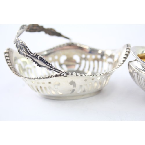 595 - 3 xAntique /  Vintage .925 Sterling Silver Condiment Dishes (57g) 2331475