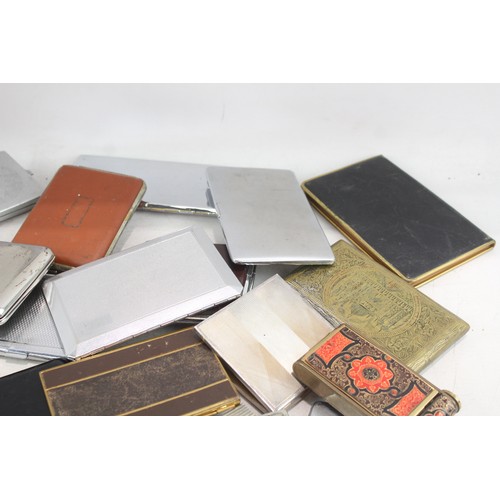 626 - Vintage Cigarette Cases Inc Mid Century, Silver Plate, Etc x35 2306255