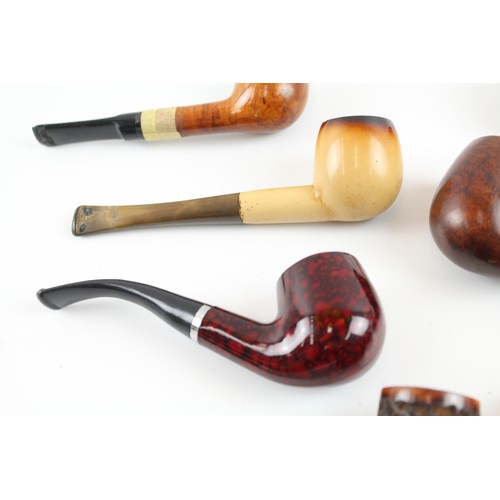 630 - Vintage Smoking Pipes Estate Inc Carved, Branded, Plated Joblot 701865