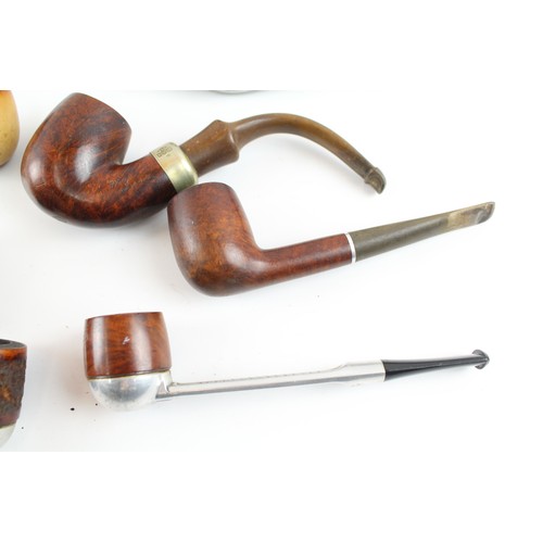 630 - Vintage Smoking Pipes Estate Inc Carved, Branded, Plated Joblot 701865