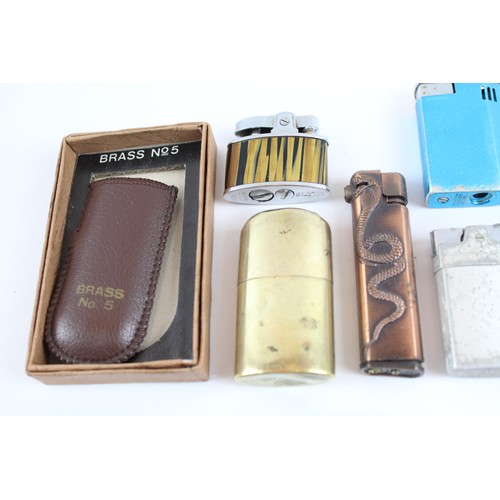 632 - Tobacciana Collectable Pocket Lighters Inc Rolstar, Ronson, Boxed, Etc Joblot 639715