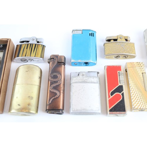 632 - Tobacciana Collectable Pocket Lighters Inc Rolstar, Ronson, Boxed, Etc Joblot 639715