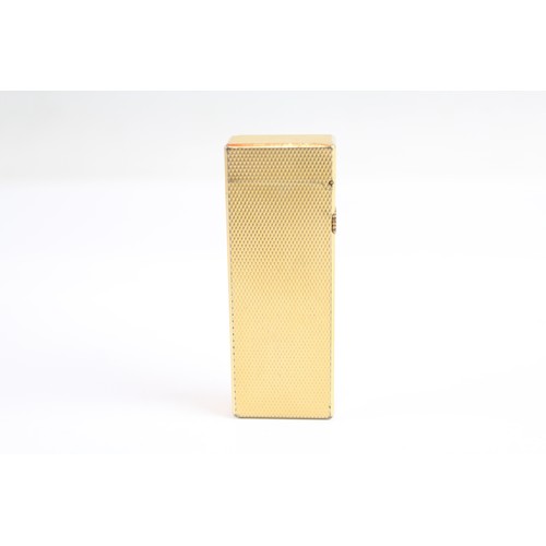 637 - Dunhill Rollagas Pocket Lighter w/ Gold Tone Wheatsheaf Finish 441568