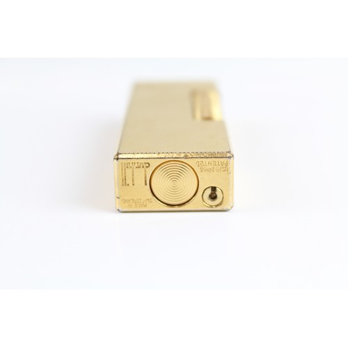 637 - Dunhill Rollagas Pocket Lighter w/ Gold Tone Wheatsheaf Finish 441568