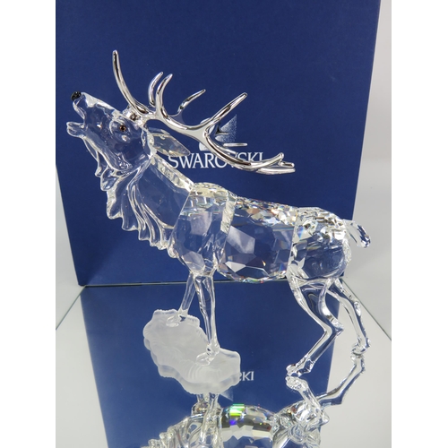 240 - Swarovski crystal Rare Encounters The call of the Wild Stag figurine, with box etc. No 291431