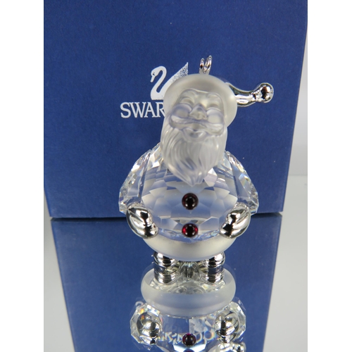 249 - Swarovski Crystal Christmas classics Santa Claus Rhodium with box. No 681336.