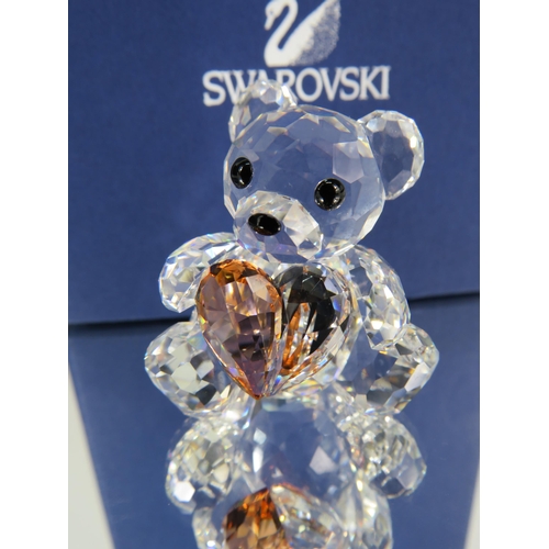 251 - Swarovski Crystal Kris Bear from the Heart 2007 limited edition figurine with box. No 883420