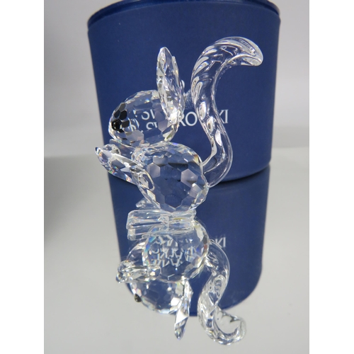 257 - Swarovski crystal Squirrel figurine with box. No 011871