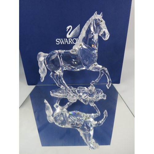 258 - Swarovski crystal Peaceful Country side collection Stallion with box etc. No 898508