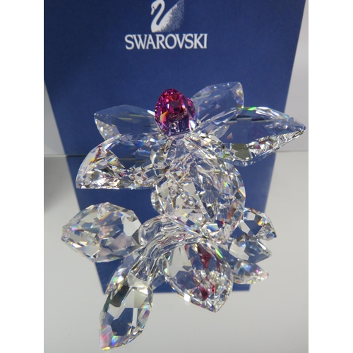 269 - Swarovski crystal Orchid Blossom ornament with box. No 864464