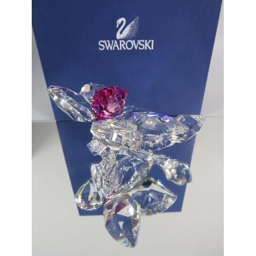 269 - Swarovski crystal Orchid Blossom ornament with box. No 864464